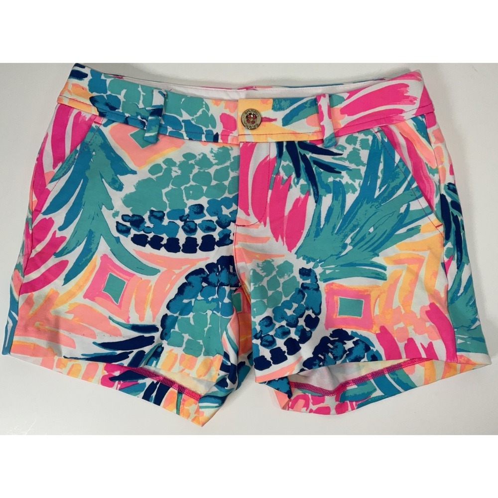 NWOT Womens Lilly Pulitzer Callahan Knit Shorts Goombay Smashed Size 00‎